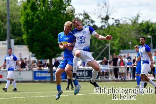 Jannis Oberbarnscheidt (l. RSV),Leon Raue (r. Berge), RSV Eintracht 1949 U23 - SV Germania Berge, Kreisoberliga, 28. Spieltag, 31.05.2026, Fussball, Stahnsdorf, Foto: Benjamin Feller