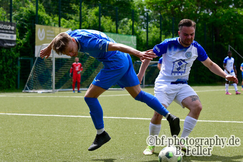 Timon R&uuml;ckwald (l. RSV), Sebastian Kr&uuml;ger (r. Berge), RSV Eintracht 1949 U23 - SV Germania Berge, Kreisoberliga, 28. Spieltag, 31.05.2026, Fussball, Stahnsdorf, Foto: Benjamin Feller