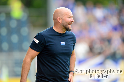 Michael Braune (Trainer babelsberg), SV Babelsberg 03 - FC Carl Zeiss Jena, Regionalliga Nordost, 2. Spieltag, Saison 26/27, Fussball, 31.07.2026, Potsdam, Foto: Benjamin Feller