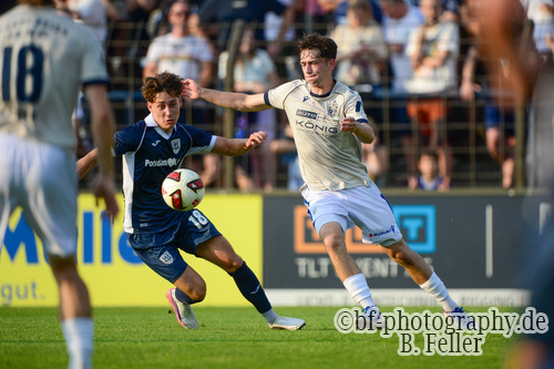 Amadeus Ebel (l. Babelsberg), SV Babelsberg 03 - FC Carl Zeiss Jena, Regionalliga Nordost, 2. Spieltag, Saison 26/27, Fussball, 31.07.2026, Potsdam, Foto: Benjamin Feller Amadeus Ebel (l. Babelsberg), SV Babelsberg 03 - FC Carl Zeiss Jena, Regionalliga Nordost, 2. Spieltag, Saison 26/27, Fussball, 31.07.2026, Potsdam, Foto: Benjamin Feller