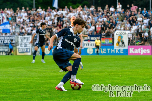 Amadeus Ebel (Babelsberg), SV Babelsberg 03 - FC Carl Zeiss Jena, Regionalliga Nordost, 2. Spieltag, Saison 26/27, Fussball, 31.07.2026, Potsdam, Foto: Benjamin Feller Amadeus Ebel (Babelsberg), SV Babelsberg 03 - FC Carl Zeiss Jena, Regionalliga Nordost, 2. Spieltag, Saison 26/27, Fussball, 31.07.2026, Potsdam, Foto: Benjamin Feller
