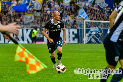 Tobias Hasse (Babelsberg), SV Babelsberg 03 - FC Carl Zeiss Jena, Regionalliga Nordost, 2. Spieltag, Saison 26/27, Fussball, 31.07.2026, Potsdam, Foto: Benjamin Feller