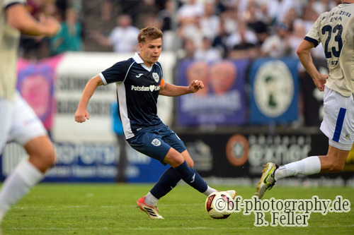 Paul Roman Wegener (r. Babelsberg), SV Babelsberg 03 - FC Carl Zeiss Jena, Regionalliga Nordost, 2. Spieltag, Saison 26/27, Fussball, 31.07.2026, Potsdam, Foto: Benjamin Feller Paul Roman Wegener (r. Babelsberg), SV Babelsberg 03 - FC Carl Zeiss Jena, Regionalliga Nordost, 2. Spieltag, Saison 26/27, Fussball, 31.07.2026, Potsdam, Foto: Benjamin Feller