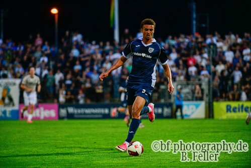 Joshua Okpalaike (Babelsberg), SV Babelsberg 03 - FC Carl Zeiss Jena, Regionalliga Nordost, 2. Spieltag, Saison 26/27, Fussball, 31.07.2026, Potsdam, Foto: Benjamin Feller