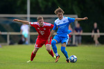 Jakob Horvath (l. Bayern), Theodor Wiesner (r. RSV), RSV Eintracht 1949 - FC Bayern M&uuml;nchen, A-Junioren DFB Pokal, 1. Runde, Saison 26/27, Fussball, 02.08.2026, Stahnsdorf, Foto: Benjamin Feller