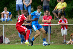 Wisdom Mark Imade (. Bayern), Luca Mahler (r. RSV), RSV Eintracht 1949 - FC Bayern M&uuml;nchen, A-Junioren DFB Pokal, 1. Runde, Saison 26/27, Fussball, 02.08.2026, Stahnsdorf, Foto: Benjamin Feller