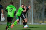 Marcel Hennig (l. Ruhlsdorf), Julius Kniehase (r. Teltow), SV Ruhlsdorf - United Teltow FC, Kreisliga B, 1. Spieltag, Saison 25/26, 04.04.2025, Teltow, Foto: Benjamin Feller