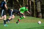 Timon Szenkler (l. Teltow), Julian Budavari (r. Ruhlsdorf), SV Ruhlsdorf - United Teltow FC, Kreisliga B, 1. Spieltag, Saison 25/26, 04.04.2025, Teltow, Foto: Benjamin Feller