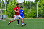 Benjamin Milles (l. Teltow), Jose Alejandro Espindola Michel (r. Markendorf), Teltower FV - SV Blau Weiss Markendorf, Landesklasse Ost, 29. Spieltag, 06.06.2026, Fussball, Teltow, Foto: Benjamin Feller