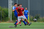 Christopher Winter (l. Markendorf), Benjamin Milles (r. Teltow), Teltower FV - SV Blau Weiss Markendorf, Landesklasse Ost, 29. Spieltag, 06.06.2026, Fussball, Teltow, Foto: Benjamin Feller