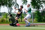 Josef Opfermann (l. Golm), Leandro Reinelt (m. Teltow), Ben Fredrich (r. Golm), United Teltow - Gr&uuml;n Wei&szlig; Golm II, Kreisliga B, 29. Spieltag, 07.06.2026, Fussball, Teltow, Foto: Benjamin Feller