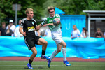 Lennart Claussen (l. Teltow), Justin Zenke (r. Golm), United Teltow - Gr&uuml;n Wei&szlig; Golm II, Kreisliga B, 29. Spieltag, 07.06.2026, Fussball, Teltow, Foto: Benjamin Feller