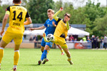 Till Plumpe (l. RSV), Tim Limmer (r. Plauen), RSV Eintracht 1949 - VFC Plauen, 28. Spieltag, Oberliga S&uuml;d, Saison 25/26, Fussball, 09.05.2026, Stahnsdorf, Foto: Benjamin Feller