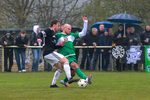 Leon Becker (l. Geltow), Len Becker (r. Dallgow), SG Geltow - SV Dallgow 47, Kreisoberliga, 22. Spieltag, Saison 25/26, 12.04.2026, Fussball, Geltow, Foto: Benjamin Feller
