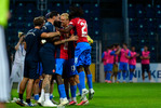 Jubel RSV, SV Babelsberg 03 - RSV Eintracht 1949, Regionalliga Nordost, 5. Spieltag, Saison 26/27, Fussball, 14.08.2026, Potsdam, Foto: Benjamin Feller