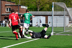 Gustav Lemke (m. Bestensee) macht das 1:0, Teltower FV 1913 - SV Gr&uuml;n Weiss Union Bestensee, Landesklasse Ost, 23. Spieltag, Saison 25/26, 25.04.2026, Fussball,Teltow, Foto: Benjamin Feller