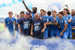 RSV Eintracht - SC Freital, Jubel nach dem Spiel, Meisterfeier und Aufstieg, Oberliga S&uuml;d, Saison 25/26, Fussball, 30.05.2026, Stahnsdorf, Foto: Benjamin Feller