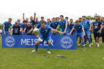 RSV Eintracht - SC Freital, Jubel nach dem Spiel, Meisterfeier und Aufstieg, Oberliga S&uuml;d, Saison 25/26, Fussball, 30.05.2026, Stahnsdorf, Foto: Benjamin Feller