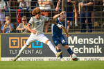 Kevin Lankford (l. Jena), Tobias Hasse (r. Babelsberg), SV Babelsberg 03 - FC Carl Zeiss Jena, Regionalliga Nordost, 2. Spieltag, Saison 26/27, Fussball, 31.07.2026, Potsdam, Foto: Benjamin Feller