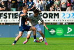 Jannis Lang (l. Babelsberg), Elias L&ouml;der (r. Jena), SV Babelsberg 03 - FC Carl Zeiss Jena, Regionalliga Nordost, 2. Spieltag, Saison 26/27, Fussball, 31.07.2026, Potsdam, Foto: Benjamin Feller