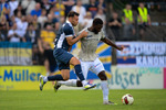 Samir Werbelow (l. Babelsberg), Malik Talabidi (r. Jena), SV Babelsberg 03 - FC Carl Zeiss Jena, Regionalliga Nordost, 2. Spieltag, Saison 26/27, Fussball, 31.07.2026, Potsdam, Foto: Benjamin Feller