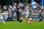 Charles Jesaja Herrmann (l. Babelsberg), Elias L&ouml;der (r. Jena), SV Babelsberg 03 - FC Carl Zeiss Jena, Regionalliga Nordost, 2. Spieltag, Saison 26/27, Fussball, 31.07.2026, Potsdam, Foto: Benjamin Feller