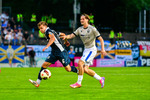 Paul Roman Wegener (l. Babelsberg), Elias L&ouml;der (r. Jena), SV Babelsberg 03 - FC Carl Zeiss Jena, Regionalliga Nordost, 2. Spieltag, Saison 26/27, Fussball, 31.07.2026, Potsdam, Foto: Benjamin Feller